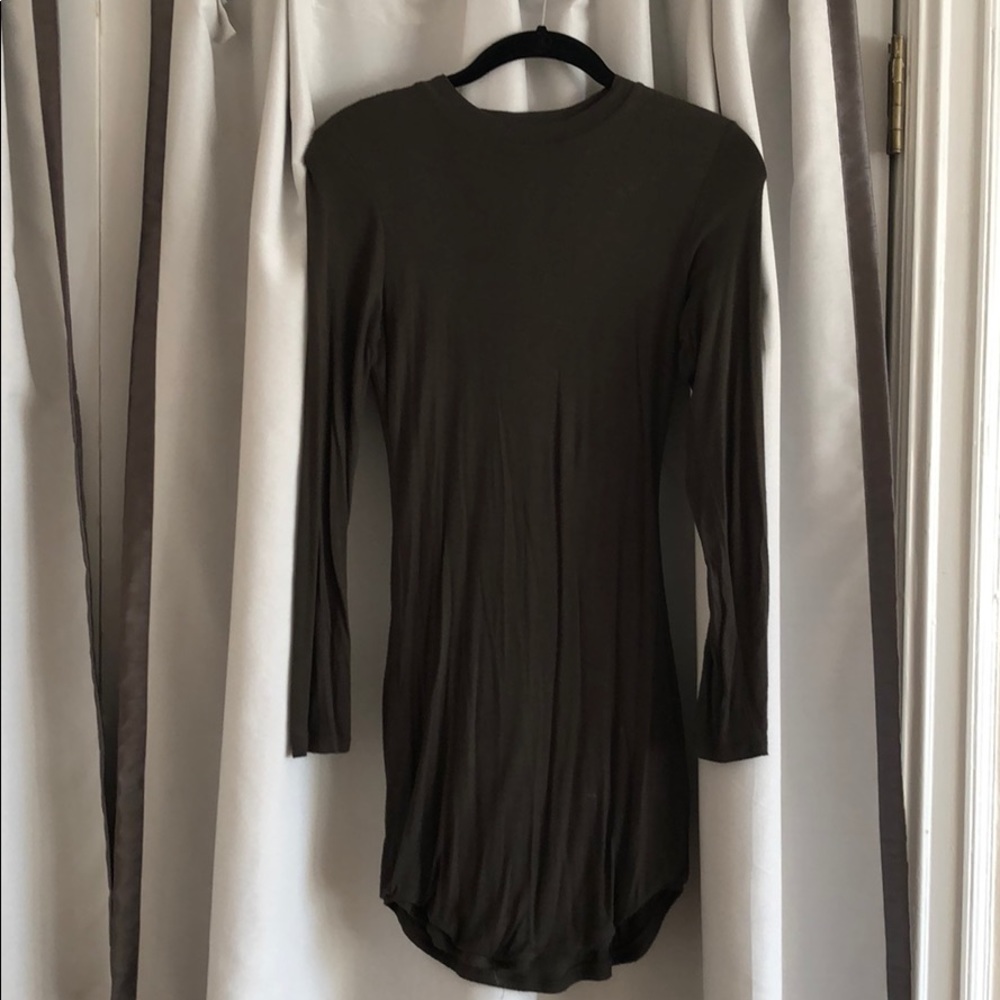 Olive Green Club Dress